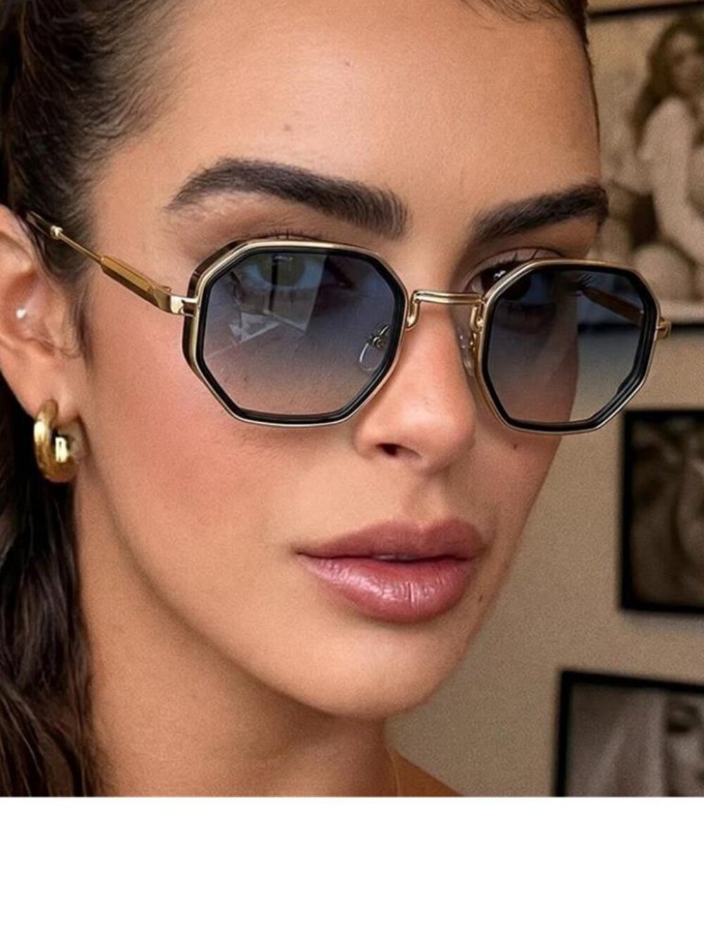 Retro Metal Frame Sunglasses